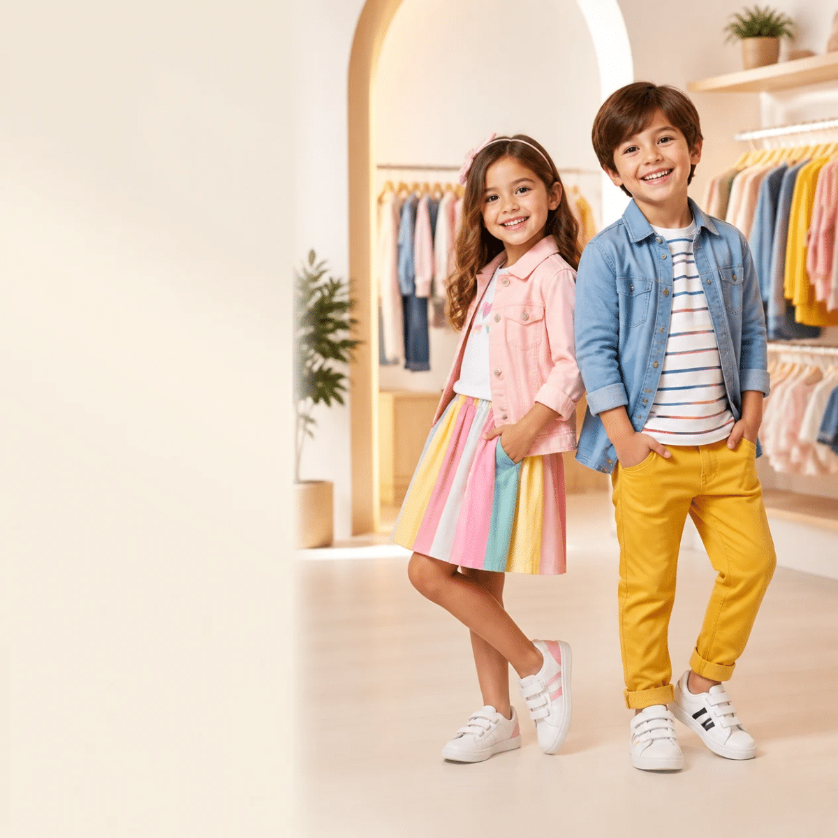 Anúncio de roupa infantil